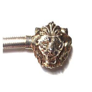 Vintage Anne Klein gold tone lion belt